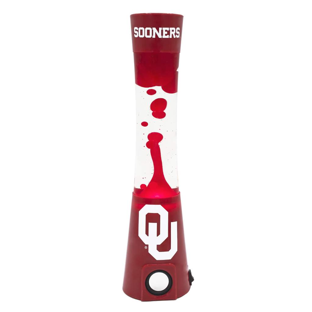 Oklahoma Sooners Magma Lamp Bluetooth Speaker Team Pride