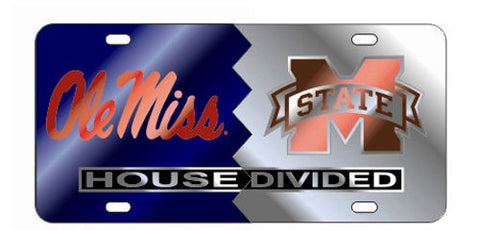 Clemson Tigers Mirrored Orange Car Tag Paw Design