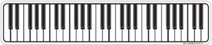 Piano Keys Shaped Street Sign