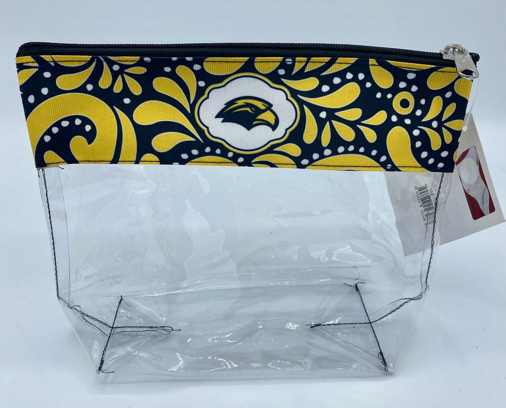 Southern Miss Golden Eagles Clear Travel Pouch Bag