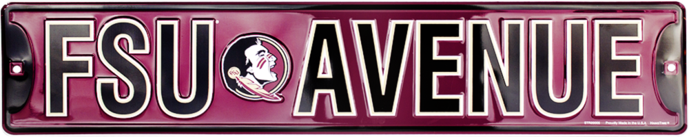 Florida State Seminoles Metal Street Sign Fsu Avenue Ave