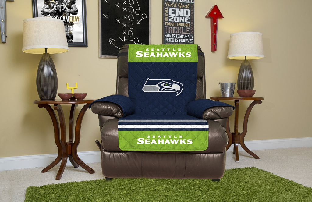 Seattle Seahawks Furniture Protector Cover Recliner Reversible