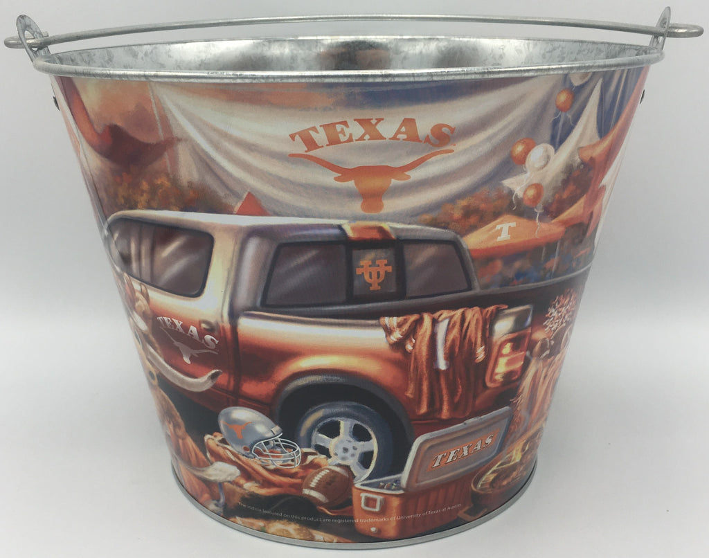 Ncaa Aluminum Bucket 5 Qt Drink Party Ice Metal Pail - Choose Your Team