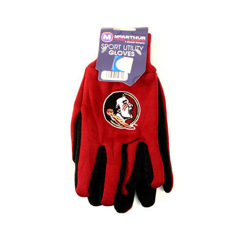 College Sport Utility Work Play Gloves Ncaa No Slip Grip Adult Pick Your Team