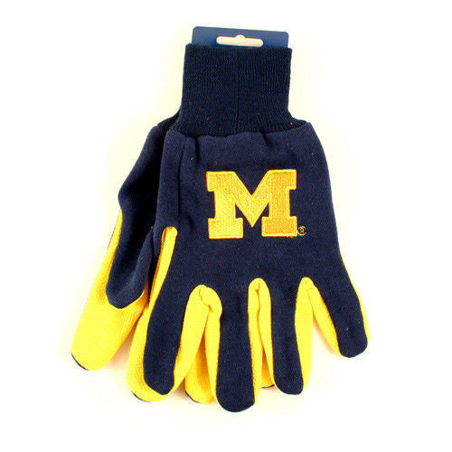 College Sport Utility Work Play Gloves Ncaa No Slip Grip Adult Pick Your Team