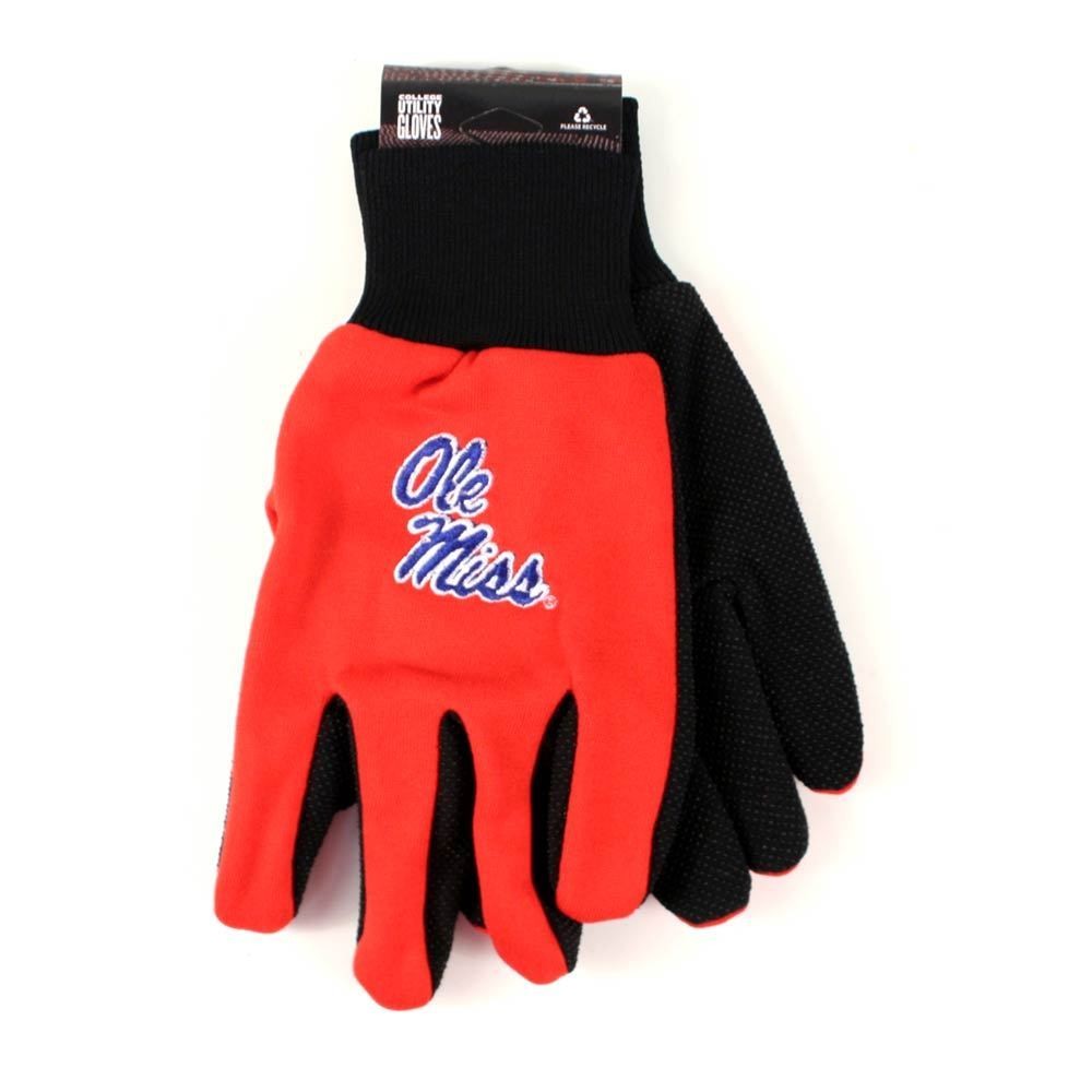College Sport Utility Work Play Gloves Ncaa No Slip Grip Adult Pick Your Team