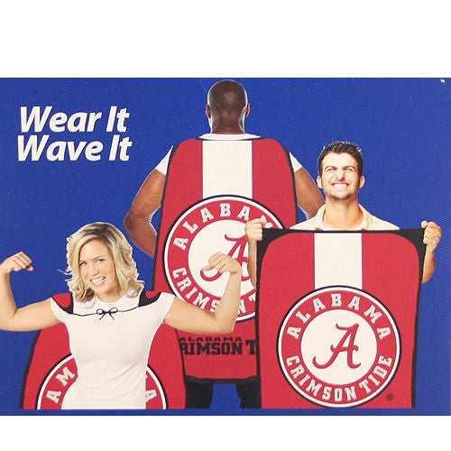 Fan Flag Banner Cape Ncaa 31.5" X 47" Tailgating Wear It Wave It-Pick Your Team