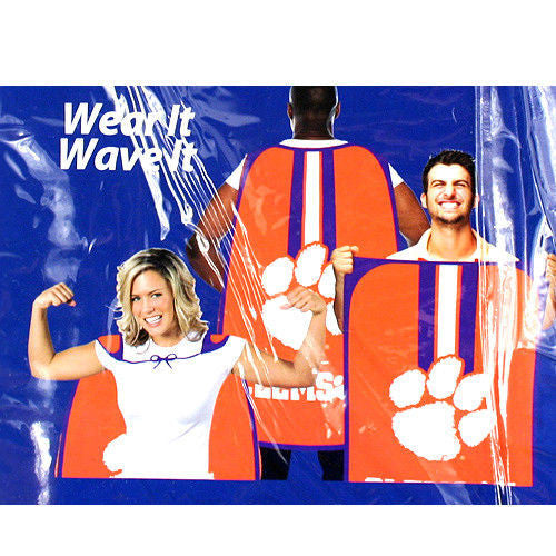 Fan Flag Banner Cape Ncaa 31.5" X 47" Tailgating Wear It Wave It-Pick Your Team