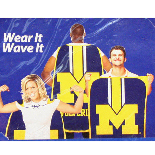 Fan Flag Banner Cape Ncaa 31.5" X 47" Tailgating Wear It Wave It-Pick Your Team