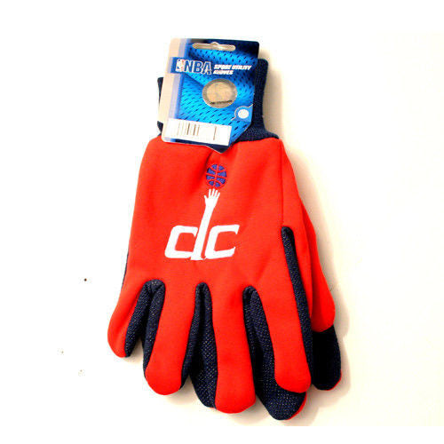 Nba Sport Utility Work Play Basketball Gloves No Slip Grip Adult- Pick Your Team