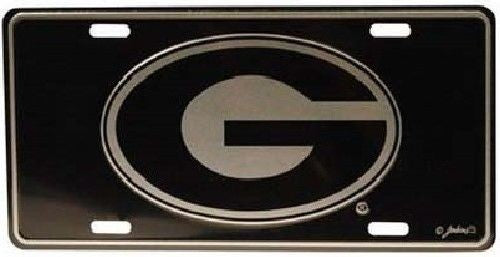 GEORGIA BULLDOGS ELITE CAR TRUCK TAG LICENSE PLATE BLACK G UNIVERSITY