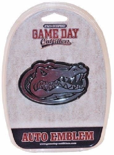 FLORIDA GATORS CAR EMBLEM CHROME GATOR LOGO SIGN UNIVERSITY AUTO TRUCK VEHICLE