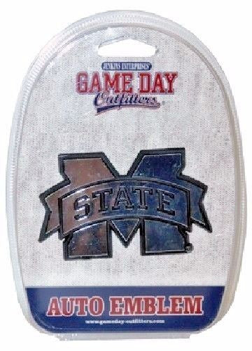 Mississippi State Car Emblem Chrome Bulldogs Logo University Auto Truck Vehicle