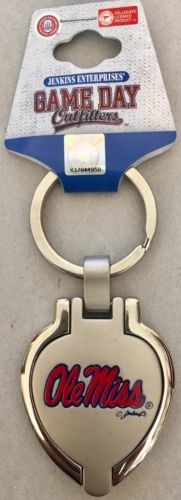 Ole Miss Rebels Keychain Metal Locket Heart Picture Frame