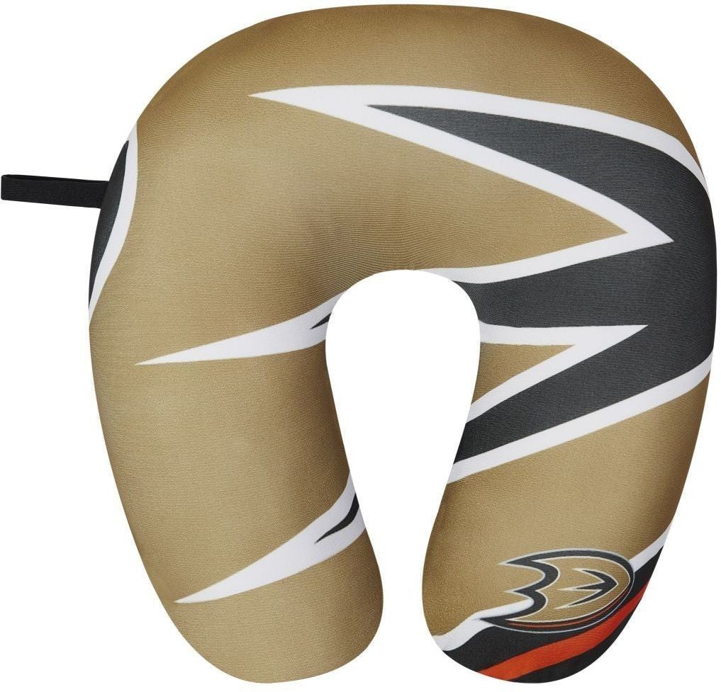 Anaheim Ducks Travel Neck Pillow 12" X 13" Super Soft Fleece Nhl Hockey Fan