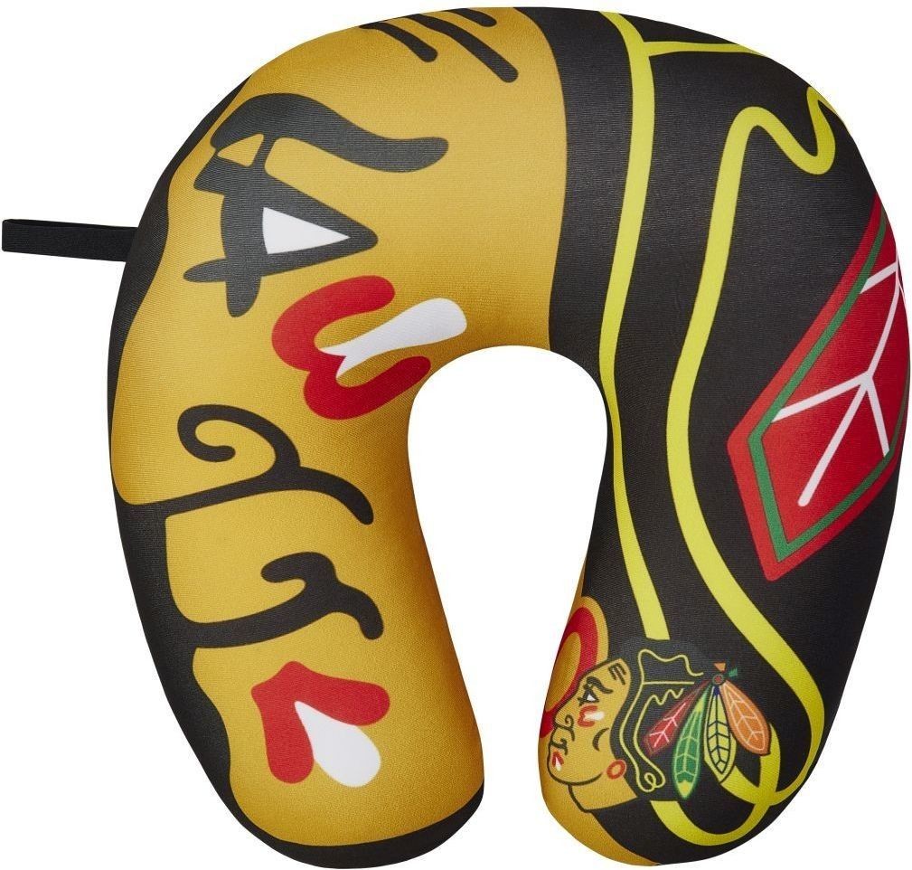 Chicago Blackhawks Travel Neck Pillow 12" X 13" Super Soft Fleece Nhl Hockey Fan