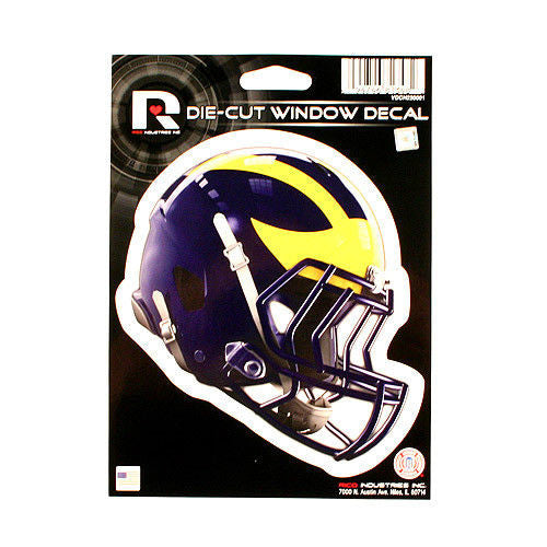 Michigan Wolverines Helmet Window Decal 5.25" X 6.25" Sticker Car Truck Die-Cut