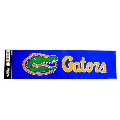 FLORIDA GATORS BUMPER STICKER 11" X 3" FOOTBALL NCAA CAR TRUCK DECAL UNIVERSITY