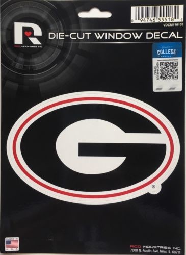 Georgia Bulldogs Window Decal 5.25" X 6.25" Sticker Car Truck Die-Cut