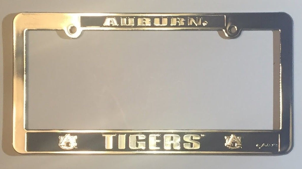 Auburn Tigers Car Truck Tag License Plate Frame University Silver Black Ua
