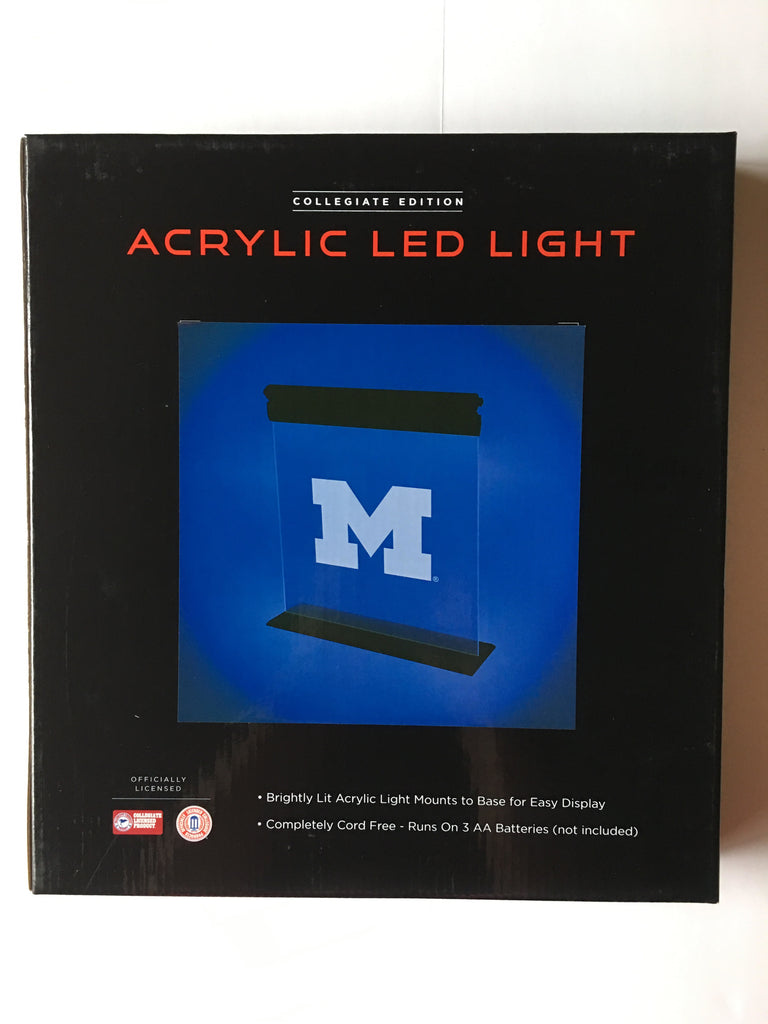 Michigan Wolverines Acrylic Led Sign