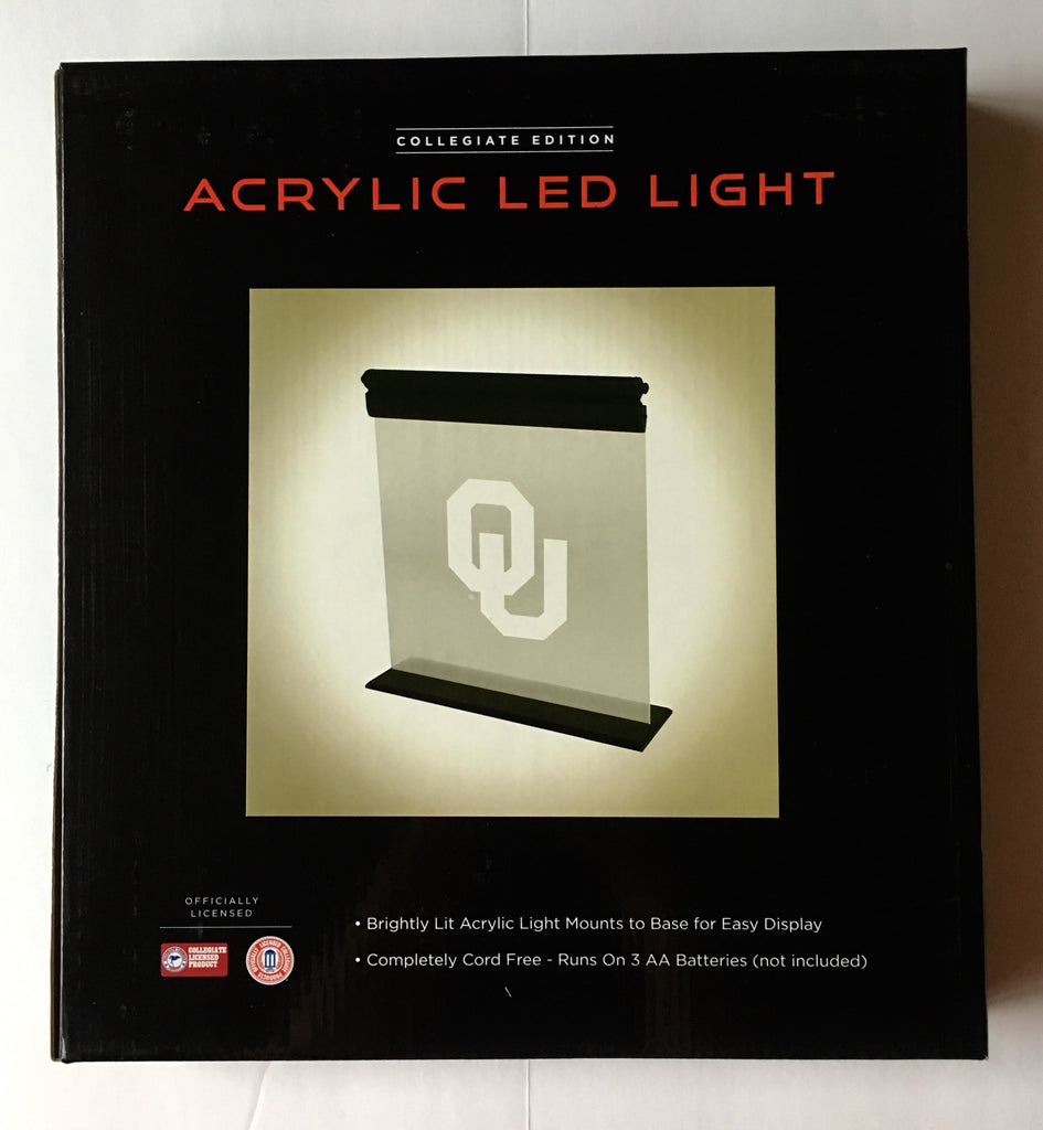 Oklahoma Sooners Acrylic Led Sign