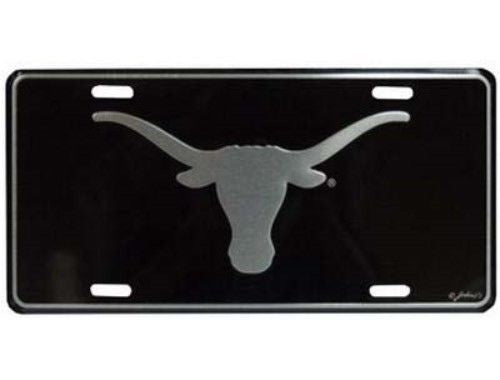TEXAS LONGHORNS ELITE CAR TRUCK TAG LICENSE PLATE BLACK SIGN UNIVERSITY