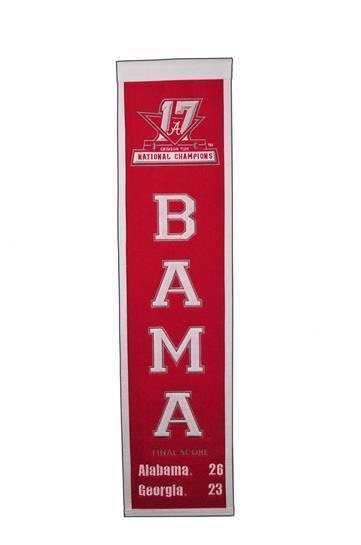 Alabama Crimson Tide 2017 Ncaa Football Champs Heritage Banner