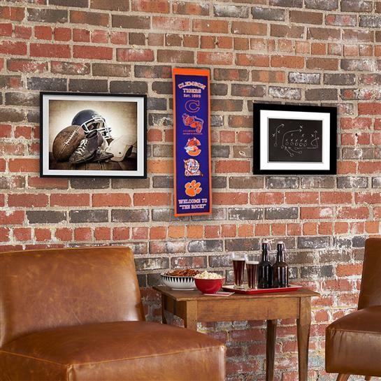 Clemson Tigers Heritage Banner University Ncaa