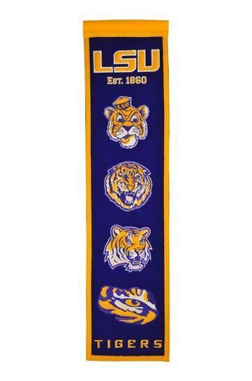 Lsu Tigers Heritage Banner Louisiana State University Ncaa
