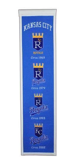 Kansas City Royals Heritage Banner Mlb Man Cave Game Room Office