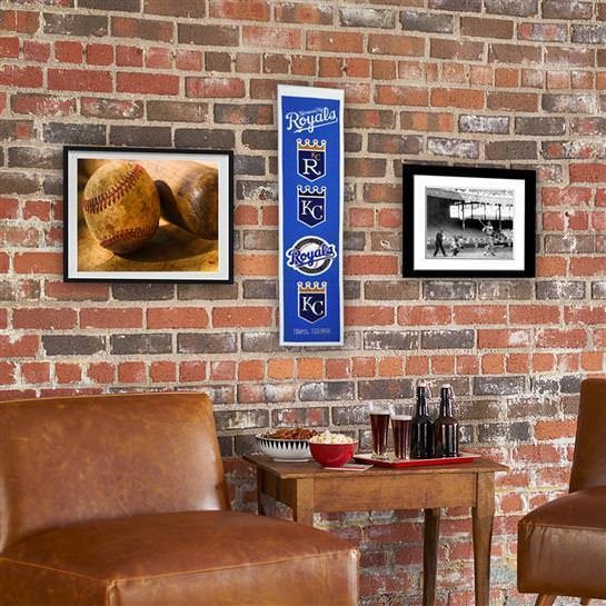 Kansas City Royals Heritage Banner Mlb Man Cave Game Room Office