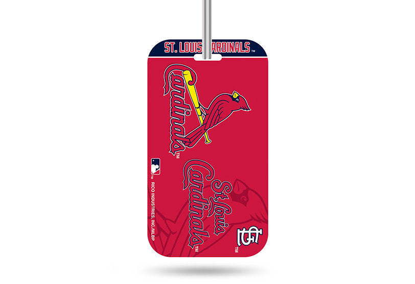 ST. LOUIS CARDINALS ID TRAVEL CRYSTAL VIEW BASEBALL LUGGAGE TEAM TAG