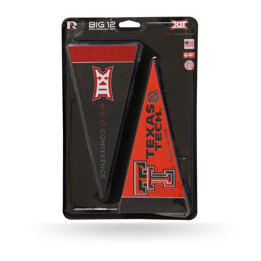 Big 12 Conference Mini Pennant Set 10" 10 Pc