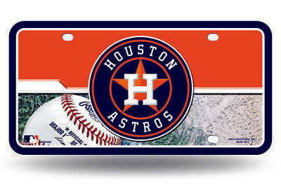 Houston Astros Car Truck Tag License Plate Mlb Baseball Metal Sign