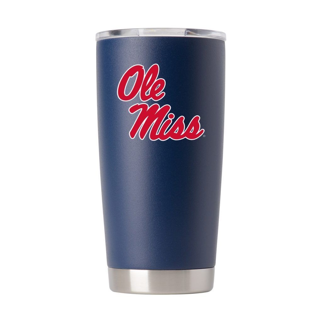 Ole Miss Rebels Drinkware Vacuum Insulated Tumbler Navy Blue 20 Oz