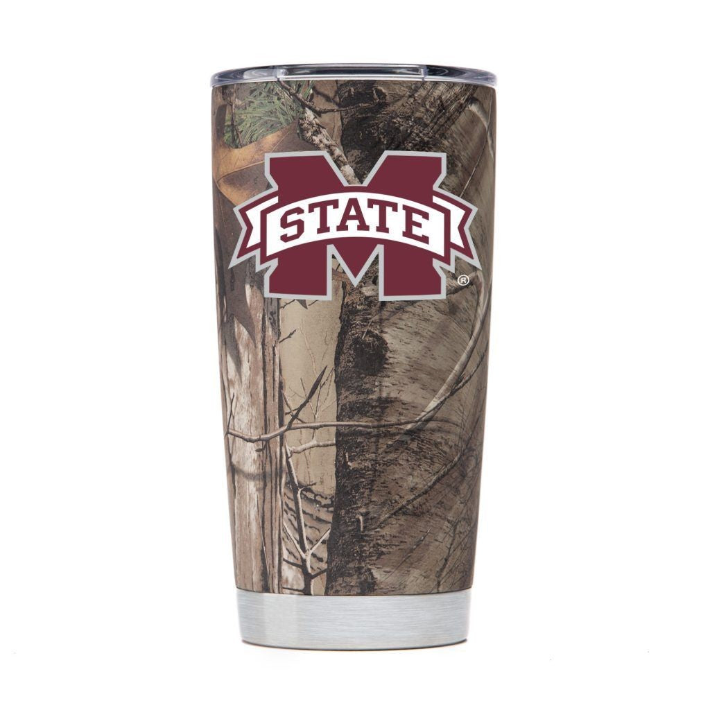 Mississippi State Bulldogs 20 Oz Camo Vacuum Insulated Tumbler