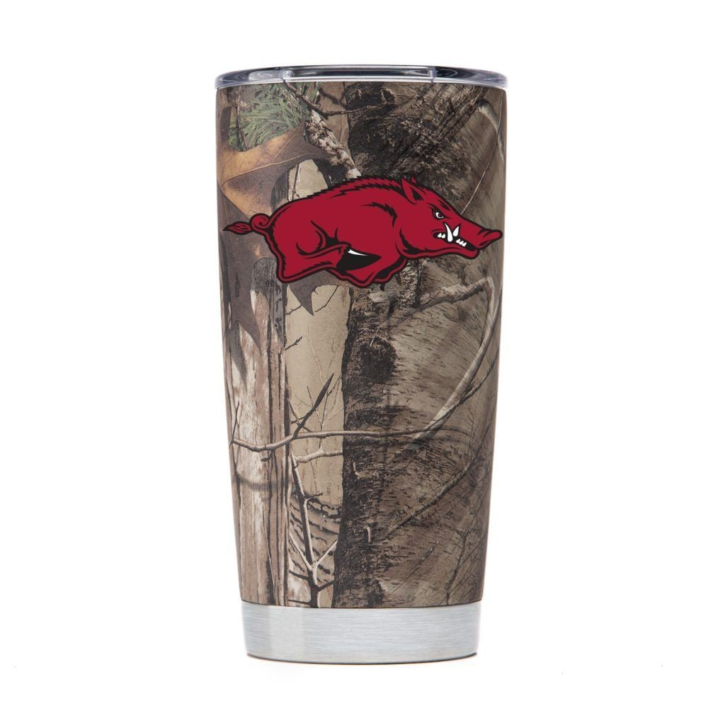 Arkansas Razorbacks 20 Oz Camo Vacuum Insulated Tumbler