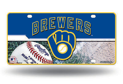 Milwaukee Brewers Car Tag Metal