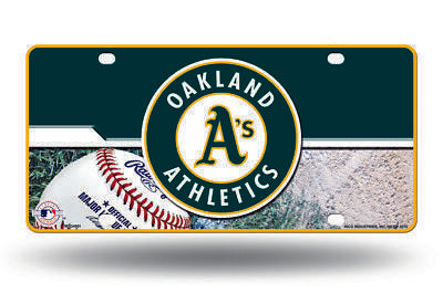 OAKLAND A'S ATHLETICS CAR TRUCK TAG LICENSE PLATE MLB BASEBALL METAL SIGN