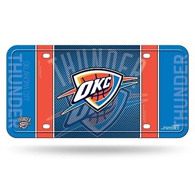 Oklahoma City Thunder Car Truck Tag License Plate Nba Basketball Metal Sign