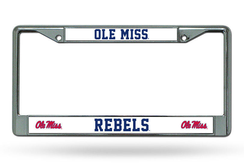 Ole Miss Rebels Car Tag Metal Frame