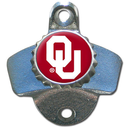 Oklahoma Sooners Wall Mount Bottle Opener Kitchen Man Cave Bar Deck Ncaa