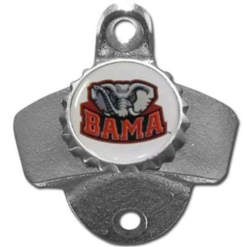 Alabama Crimson Tide Wall Mount Bottle Opener Kitchen Man Cave Bar Ncaa Deck