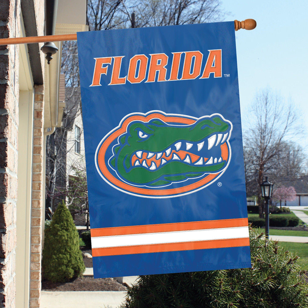 Florida Gators Applique Banner House Flag Indoor Outdoor 44"X28" Oversized Sign