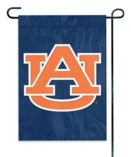 AUBURN TIGERS GARDEN FLAG APPLIQUE EMBROIDERED PREMIUM QUALITY FULL SIZE NYLON