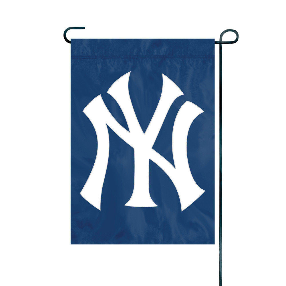 New York Yankees Garden Flag Applique Embroidered Premium Quality Full Size