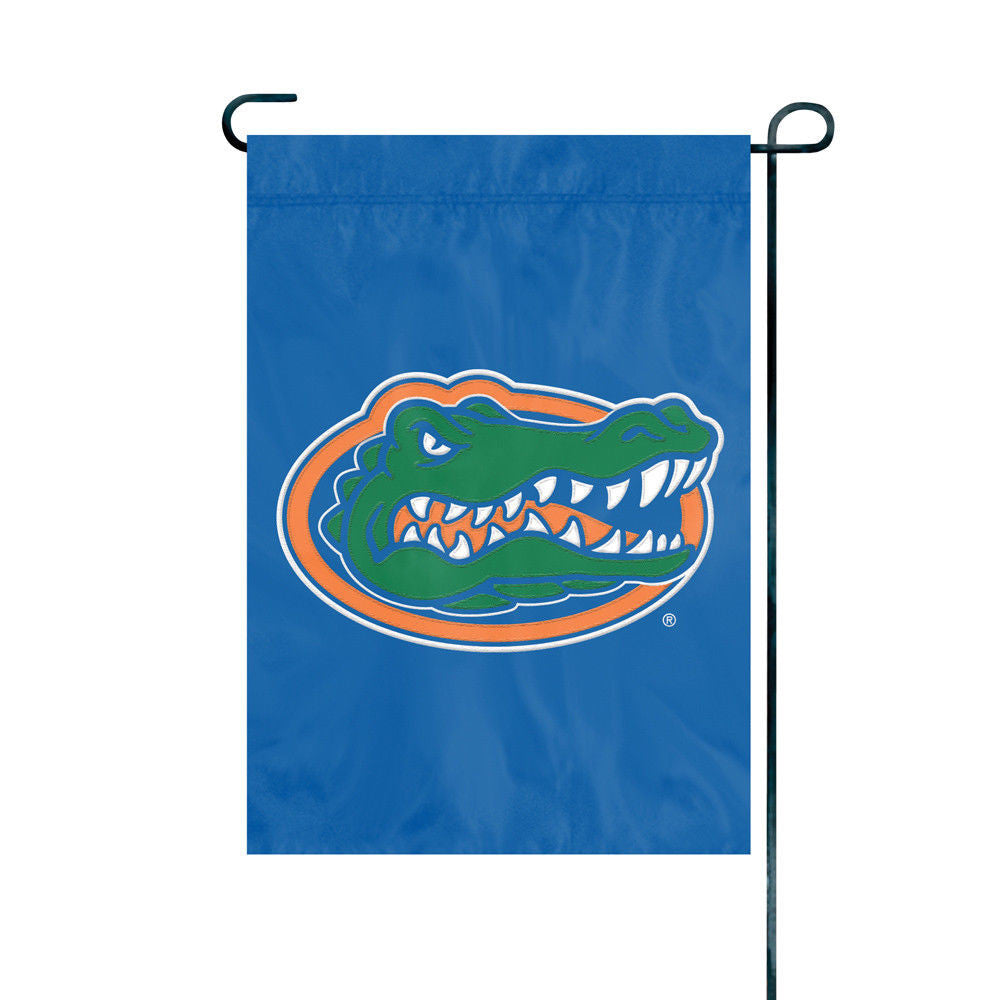 Florida Gators Garden Flag Applique Embroidered Premium Quality Full Size Nylon