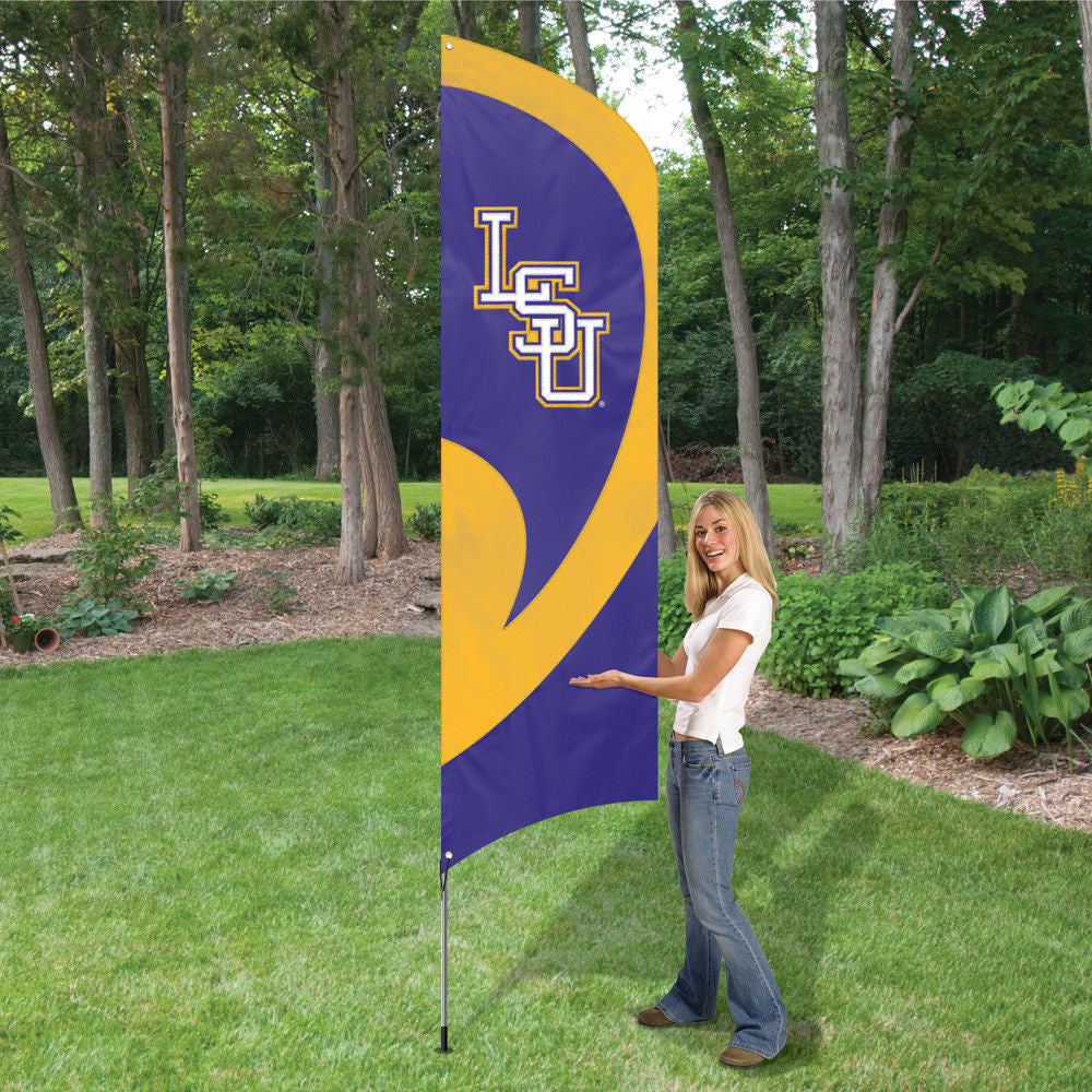 Lsu Tigers Flag Tall Team 8.5 Foot
