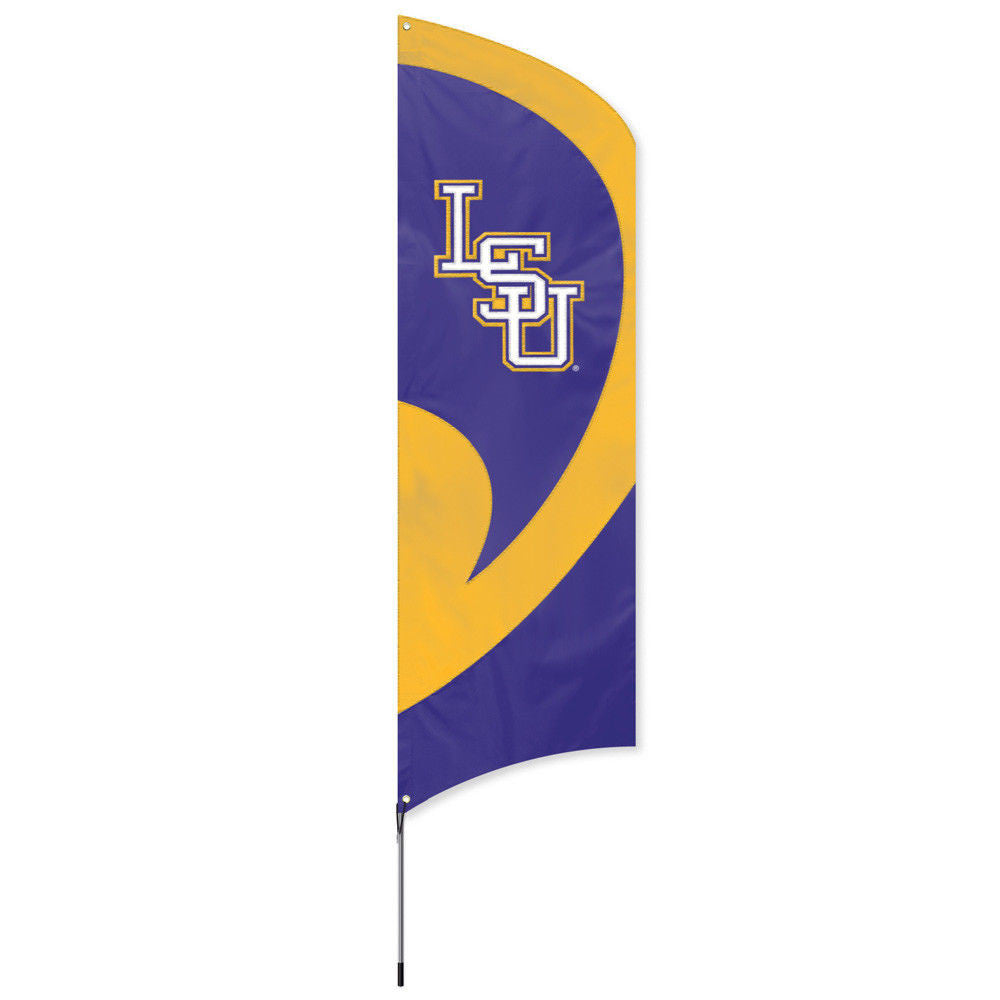 Lsu Tigers Flag Tall Team  8.5 Foot